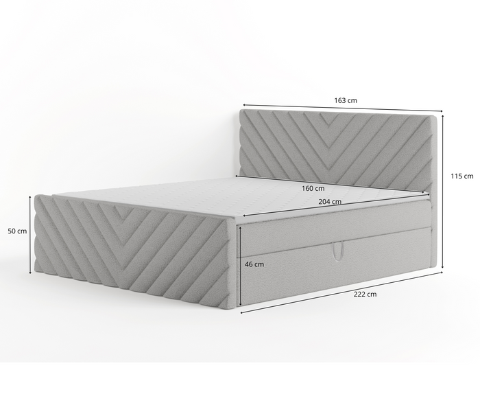 Wysokie łóżko Kalipso