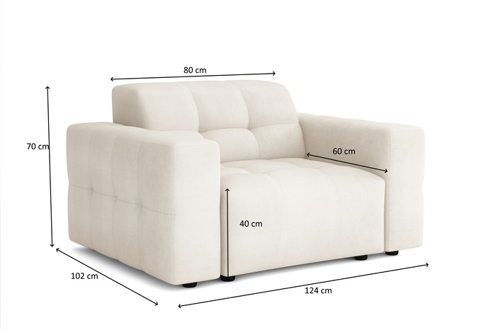 FOTEL BERGO 124x102x70