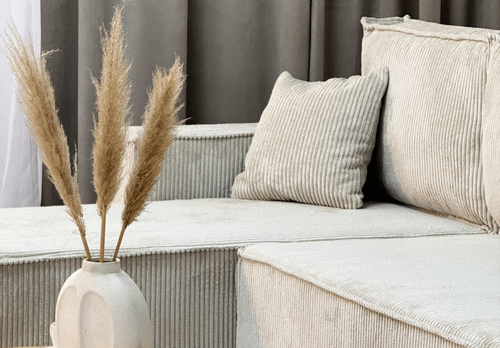 Narożnik uniwersalny z funkcją spania DENIS 244x142 cm