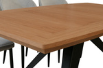 Ausziehbarer Tisch auf Metallgestell 100 x 200–300 cm Modell T56