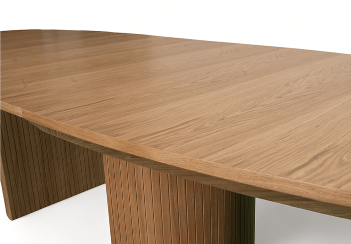 Stół rozkładany na ryflowanych nogach PIOTR T71 110x200-300 cm