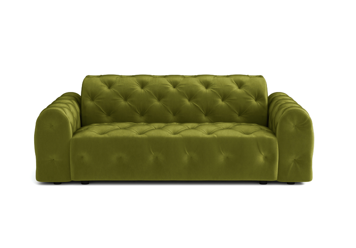 Sofa 4-osobowa z eleganckimi pikowaniami CANDY 255x107 cm