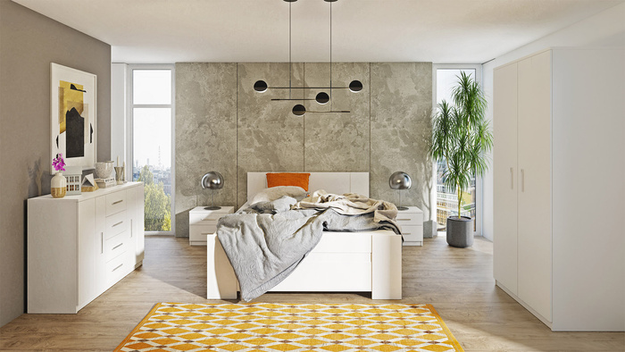 Stolik nocny Bianca 45x50 cm