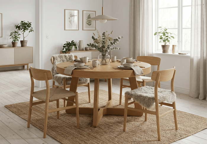 Stół okrągły, rozkładany OLAF T40 130-230 cm