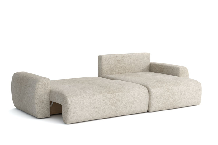 Narożnik prawostronny z funkcją spania L MOET mini 250x142 cm