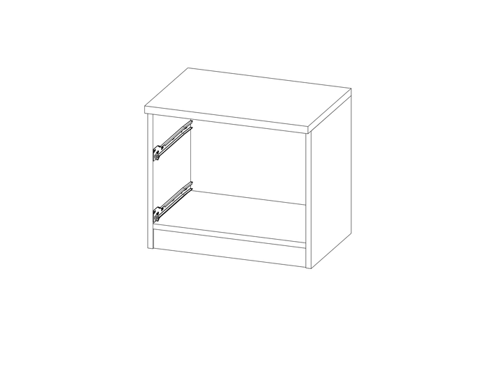 Stolik nocny Bianca 45x50 cm