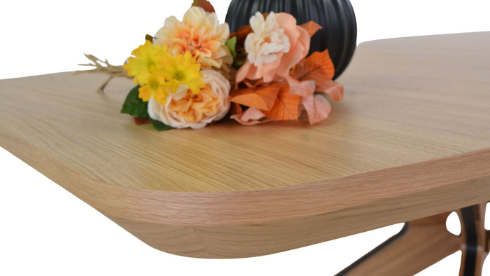 Rozkładany stół dębowy Mieszko110 cm x 200-300 cm T78