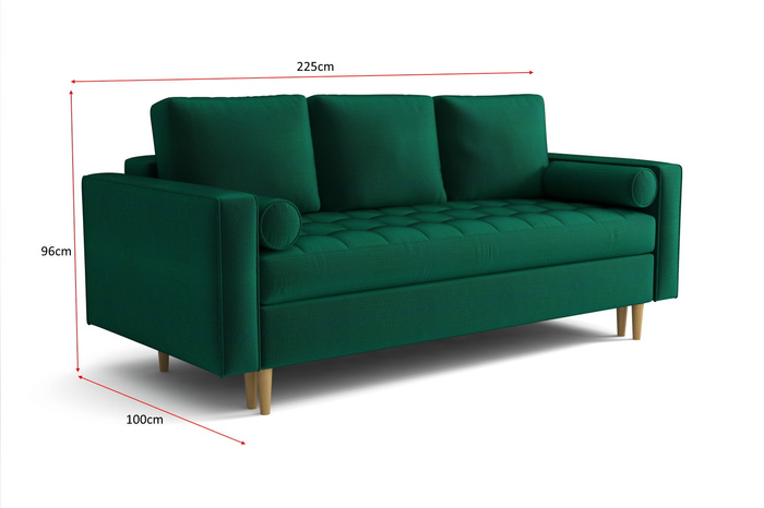 Sofa Florencja z funkcją spania 225x100 cm
