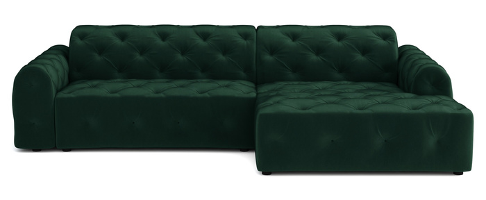 Stylowy narożnik z eleganckimi pikowaniami Candy 260x170 cm