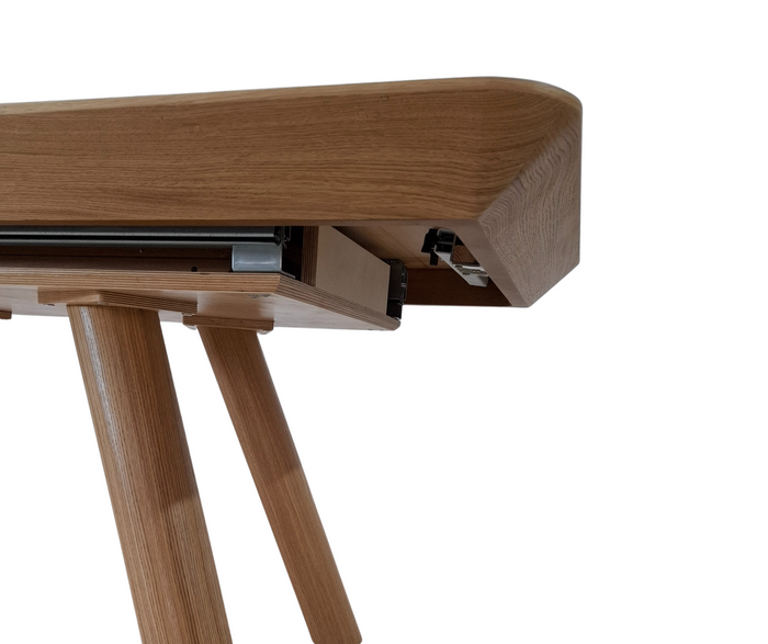 Stół Mateusz prostokątny drewniany rozkładany 100 cm x 180 - 380 cm T75