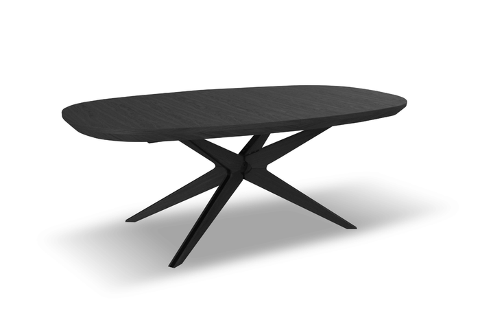 Stół owalny dębowy rozkładany GNIEWKO T79 110x200-300 cm