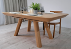 Stół prostokątny, drewniany, rozkładany MATEUSZ T75 100x180-380 cm