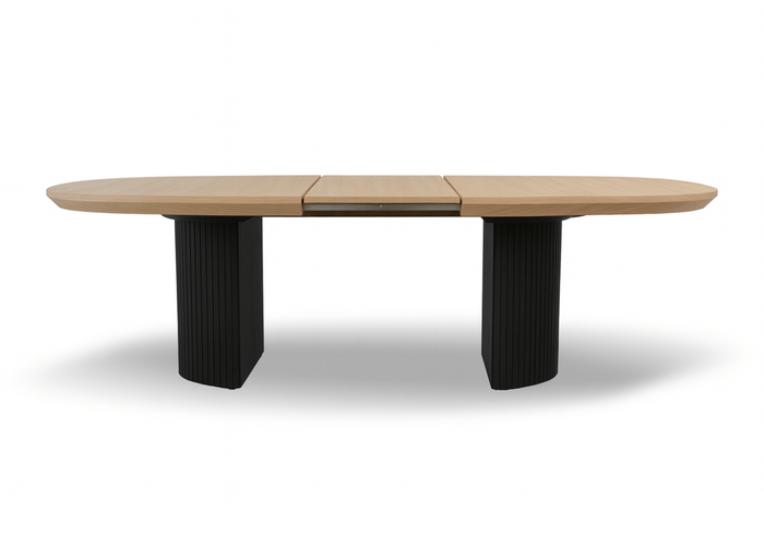 Stół rozkładany na ryflowanej nodze PAWEŁ T72 110x200-300 cm