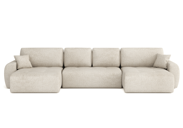 Narożnik z funkcją spania U MOET 342x142 cm