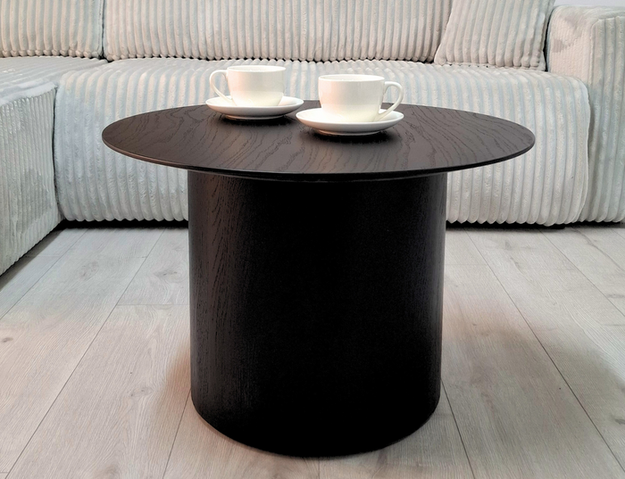 Stolik kawowy DOROTA z fornirem dębowym, 60x40 cm