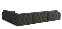 Stylowy narożnik z eleganckimi pikowaniami Candy 334x254 cm
