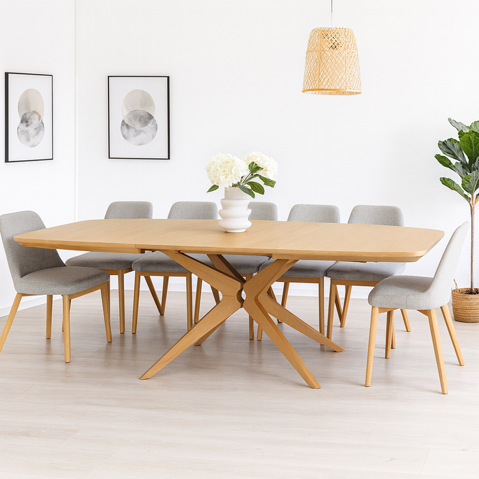 Rozkładany stół dębowy Mieszko110 cm x 200-300 cm T78