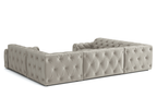 Narożnik U z eleganckimi pikowaniami CANDY 318x254 cm