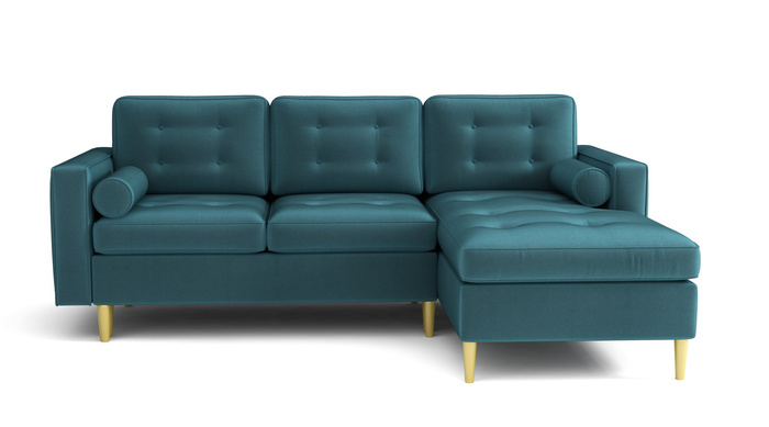 Skandynawski narożnik z funkcją spania Sevilla 246x172x102 cm