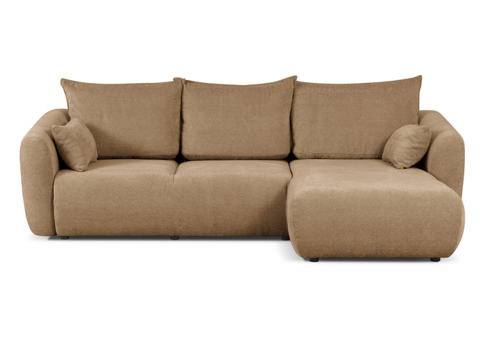 Narożnik prawostronny z funkcją spania LUNA 252x165 cm