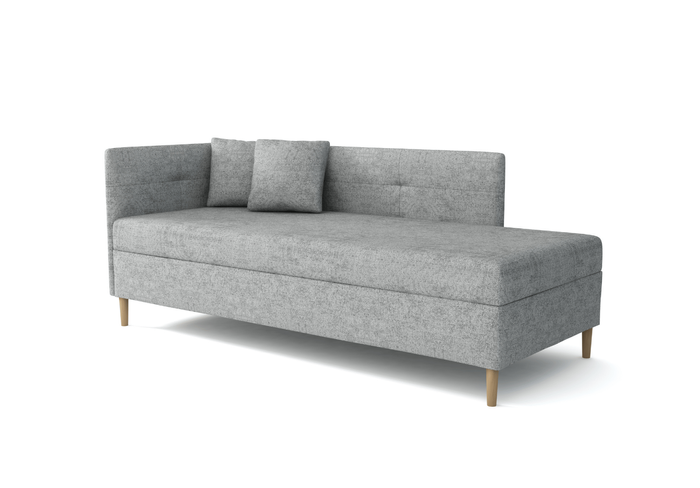 Łóżko kontynentalne pojedyncze lewostronne HADES z pojemnikiem 94x204 cm