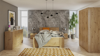 Szafa przesuwna o szerokości 120 x 215 cm Bianca