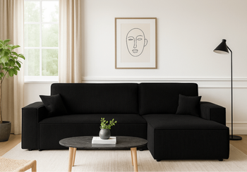 Narożnik uniwersalny z funkcją spania DENIS 244x142 cm