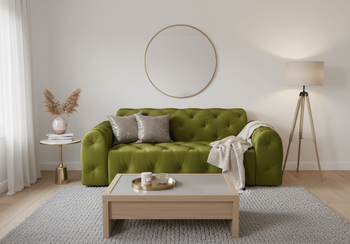 Sofa 3-osobowa z eleganckimi pikowaniami CANDY 230x107 cm