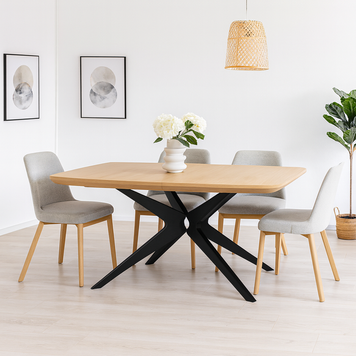 Rozkładany stół dębowy Mieszko110 cm x 200-300 cm T78