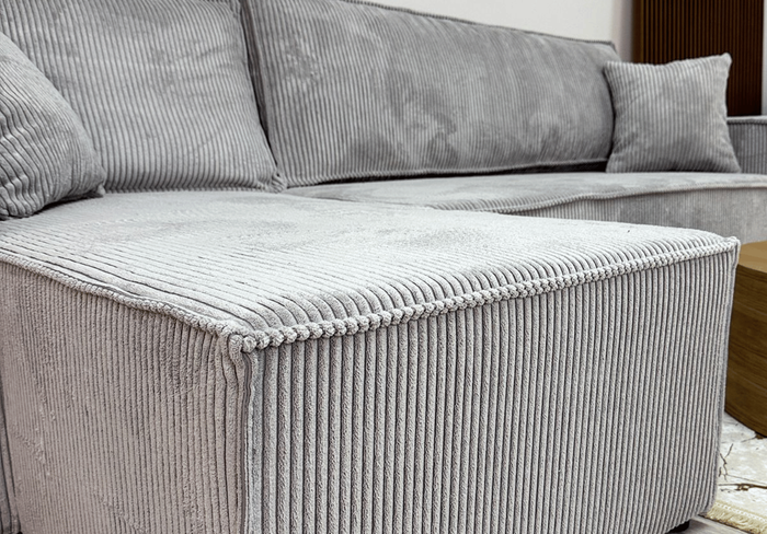 Narożnik uniwersalny z funkcją spania DENIS 244x142 cm