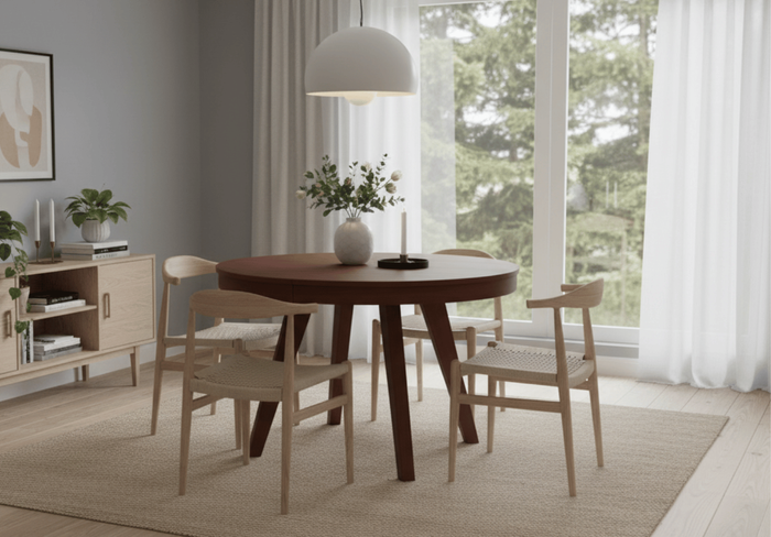 Stół okrągły, rozkładany PATRYK T70 100-200 cm