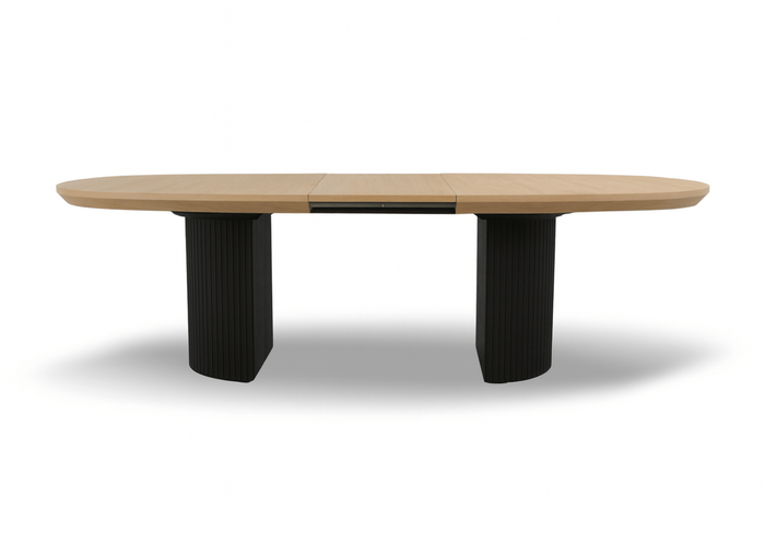 Stół rozkładany na ryflowanej nodze PAWEŁ T72 110x200-300 cm