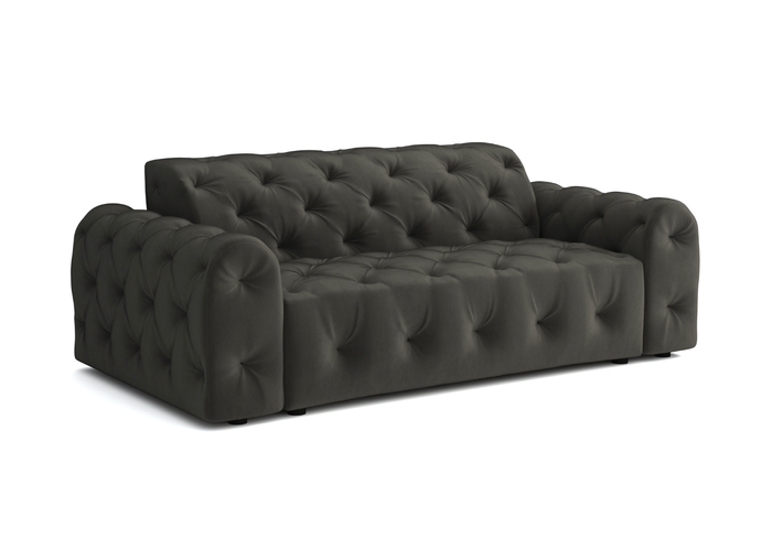 Sofa 3-osobowa z eleganckimi pikowaniami CANDY 230x107 cm