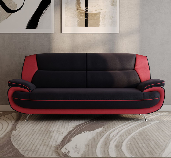 Nowoczesna tapicerowana sofa 3-osobowa do salonu ONYX