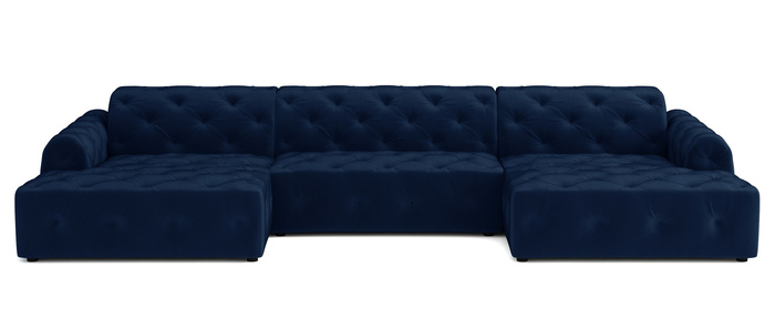 Stylowy narożnik z eleganckimi pikowaniami Candy 390x170 cm