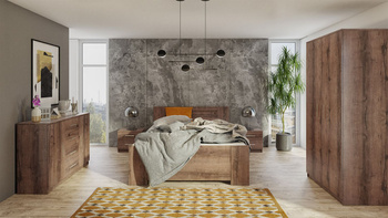 Szafa przesuwna o szerokości 200 x 215 cm Bianca