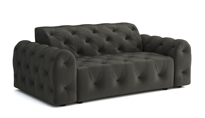Stylowa sofa 2 osobowa z eleganckimi pikowaniami Candy190x94 cm 