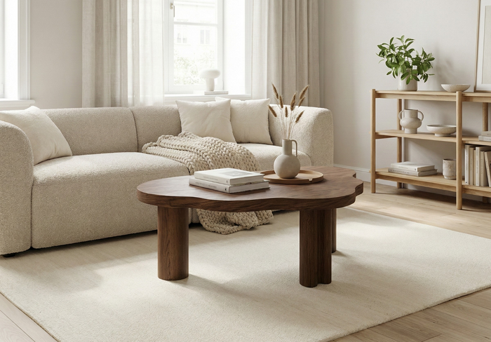 Stolik kawowy, CUMULUS z fornirem dębowym 100 x 63 cm,