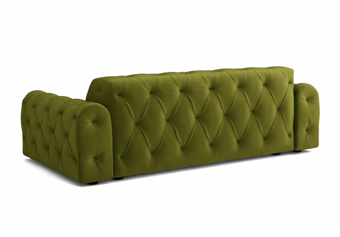 Sofa 4-osobowa z eleganckimi pikowaniami CANDY 255x107 cm