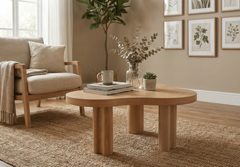 Stolik kawowy, CIRRUS z fornirem dębowym 60,5 x 33 cm