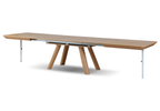 Stół prostokątny, drewniany, rozkładany MATEUSZ T75 100x180-380 cm