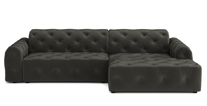 Stylowy narożnik z eleganckimi pikowaniami Candy 260x170 cm