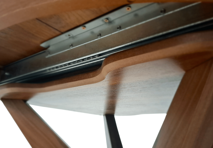 Stół nowoczesny, okrągły, rozkładany 120-220 cm FRANEK T66