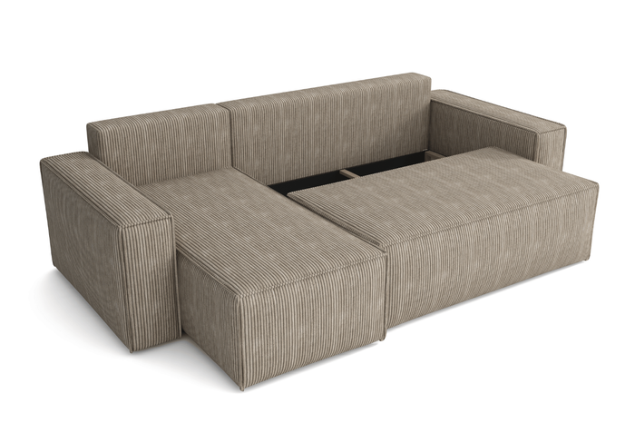 Narożnik uniwersalny z funkcją spania DENIS 244x142 cm