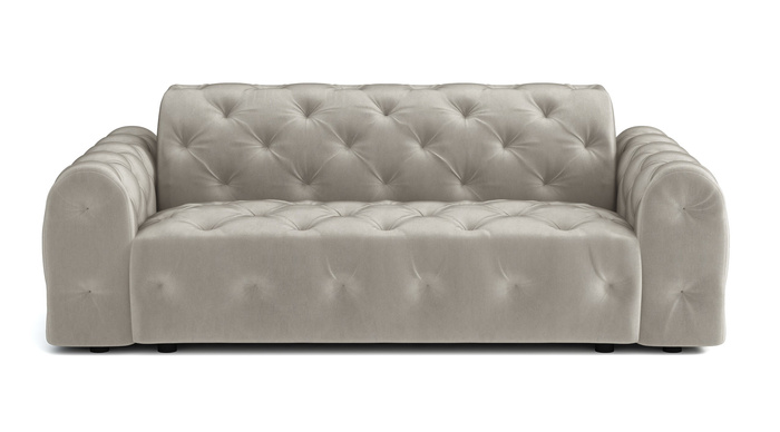 Stylowa sofa 4 osobowa z eleganckimi pikowaniami Candy 255x94 cm