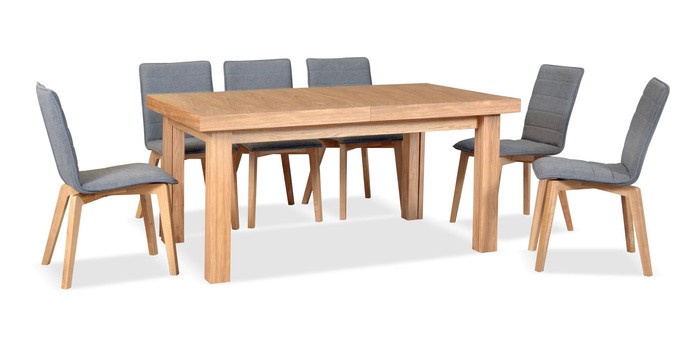 Duży stół prostokątny rozkładany 100 cm x 200 - 450 cm T52