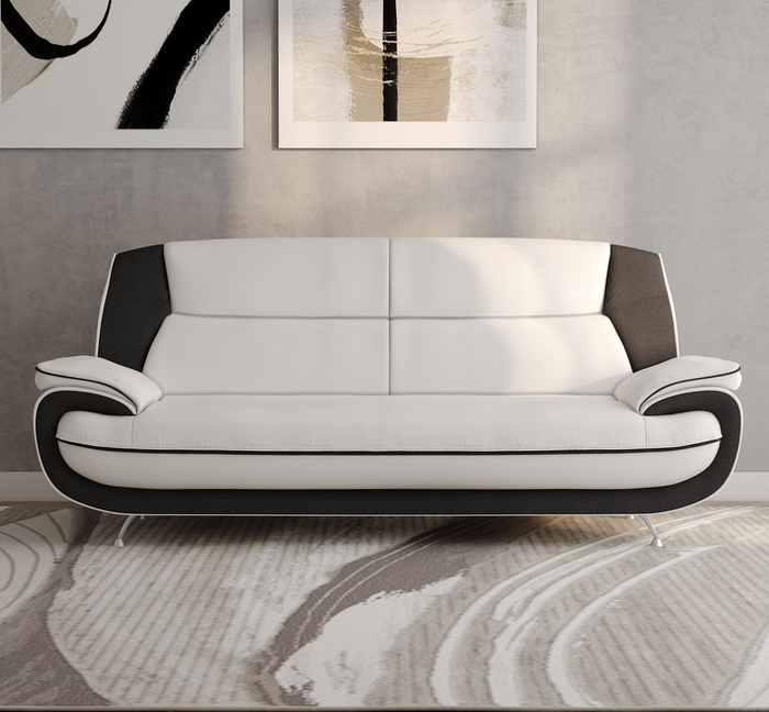 Nowoczesna tapicerowana sofa 3-osobowa do salonu ONYX