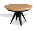 Stół Mietek okrągły rozkładany na metalowej podstawie 120 - 220 cm T49 