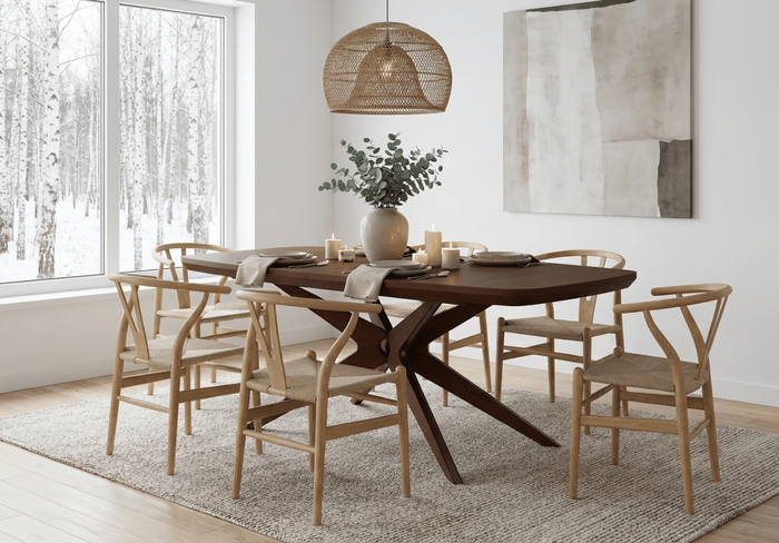 Stół rozkładany dębowy MIESZKO T78 110x200-300 cm