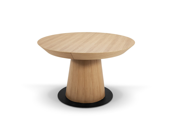 Stół Teodor nowoczesny, okrągły, rozkładany 130 cm - 230 cm T73